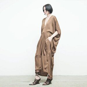 NICHOLAS K Drifter dress taupe L NWT